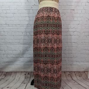 Ultra Flirt Boho Maxi Skirt Medium